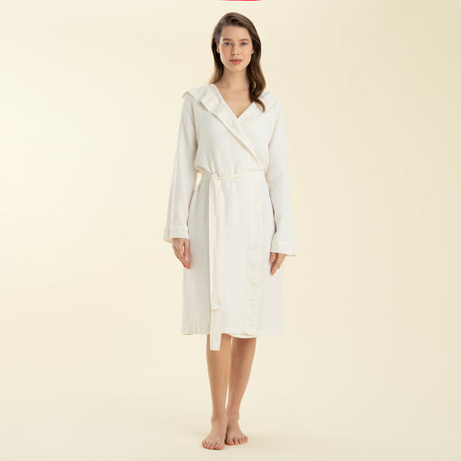 Carra Bathrobe Ecru