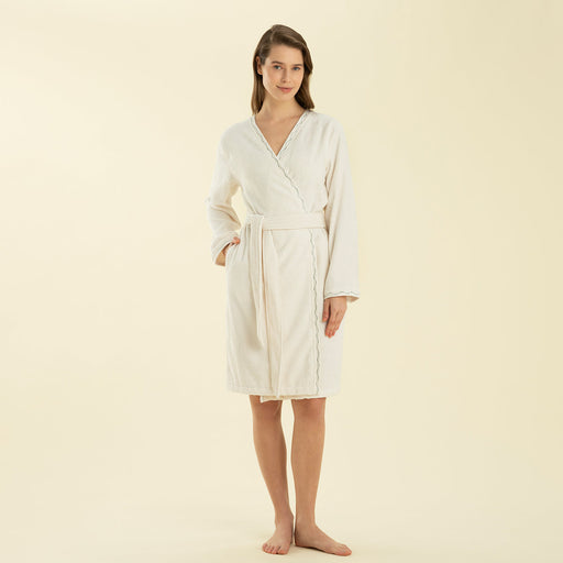 Spenza Woman Bathrobe Ecru