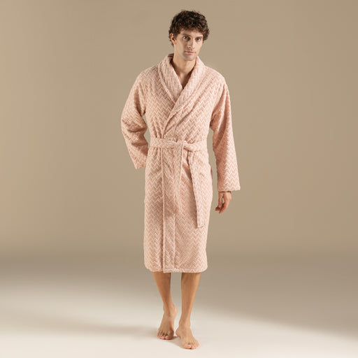 Zigzag men Bathrobe DARK SOMON