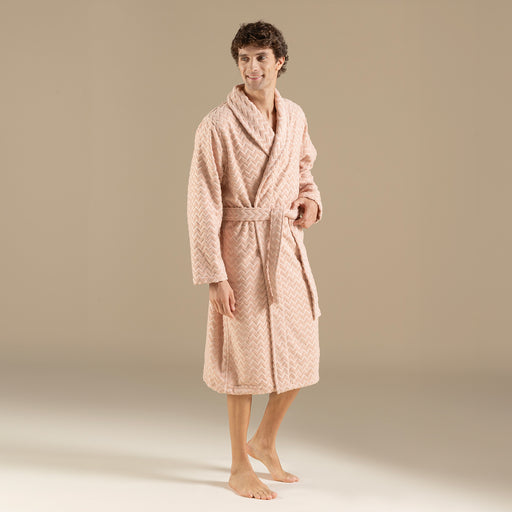Zigzag men Bathrobe DARK SOMON