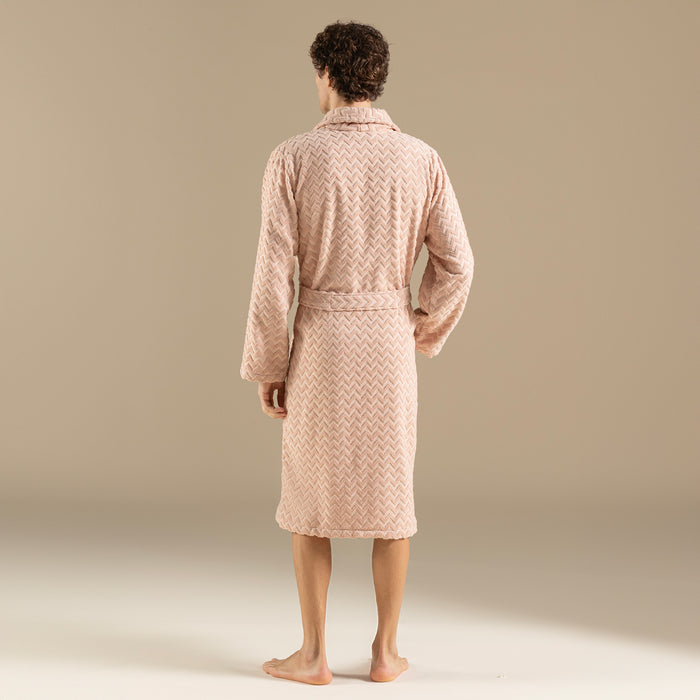 Zigzag men Bathrobe DARK SOMON
