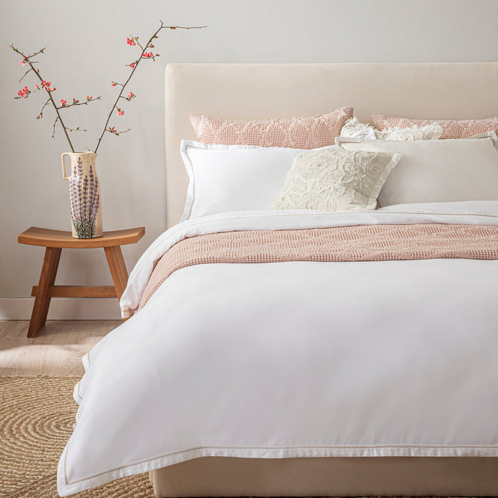 Madelıne Duvet Cover Set King Beyaz-Beige