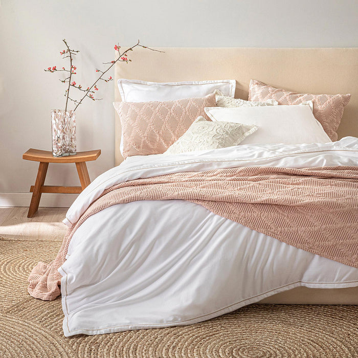 Madelıne Duvet Cover Set King Beyaz-Beige