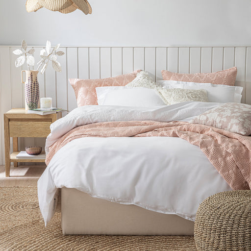 Marelle Duvet Cover Set King White