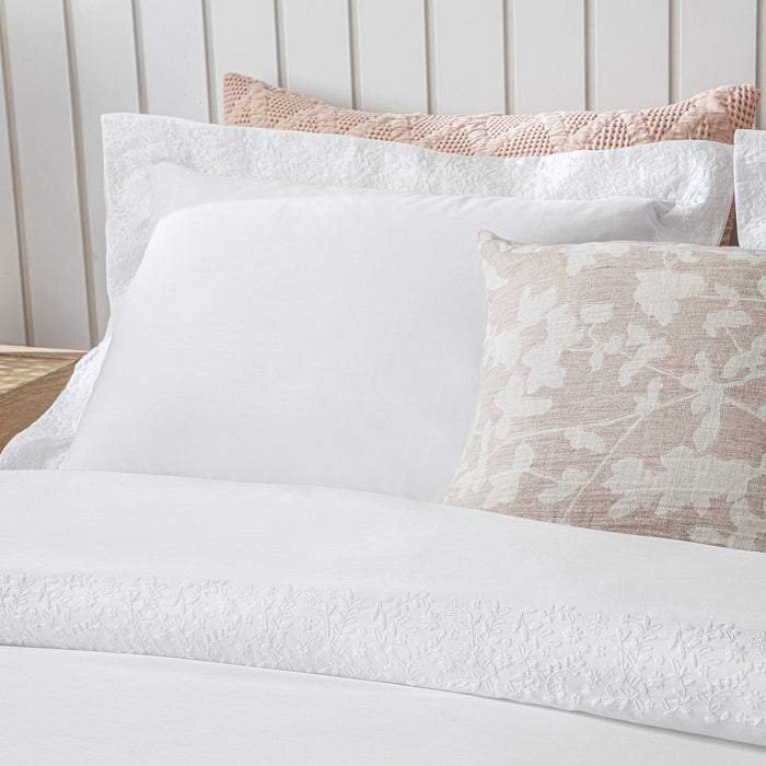 Marelle Duvet Cover Set King White