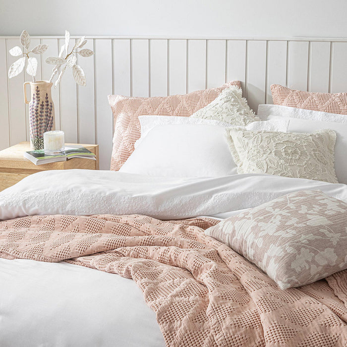 Marelle Duvet Cover Set King White