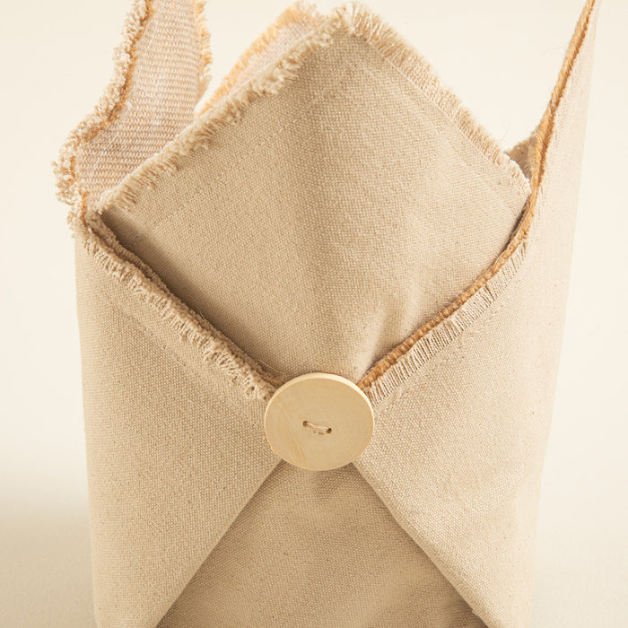 Button Pot Cover 24 Cm Natural