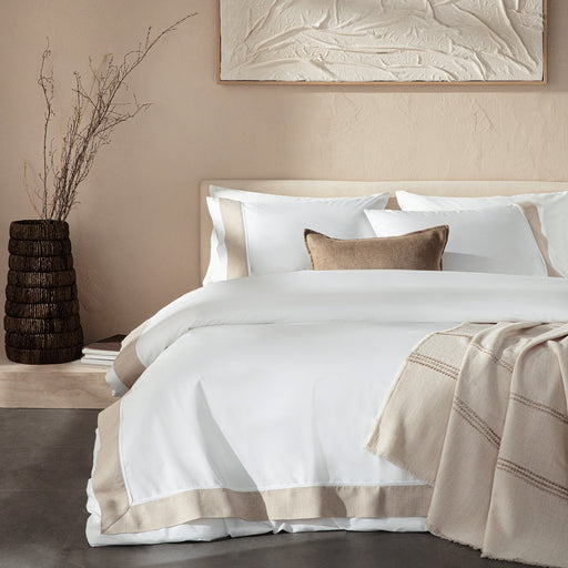 Maro Duvet Cover Set Kng White
