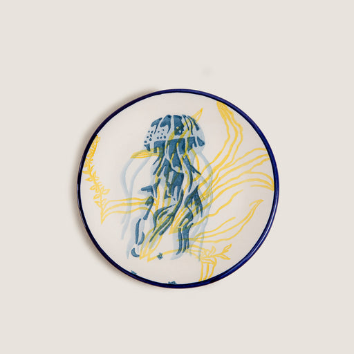 Chios Octopus Mini Dessert Plate 15 Cm Blue/White