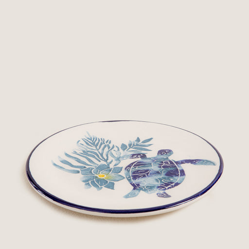 Chios Turtle 1 Mini Dessert Plate 15 Cm Blue/White