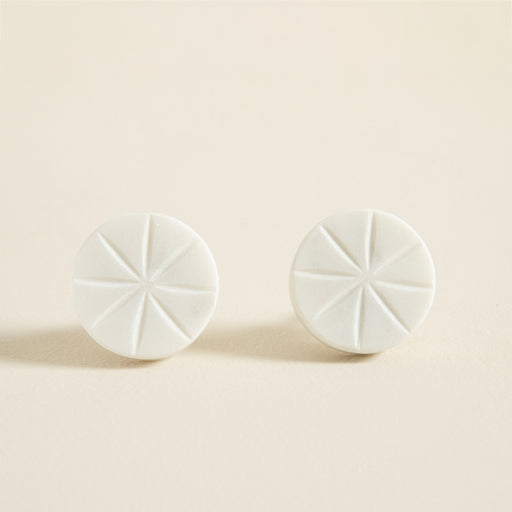 Marbly Star Knob White