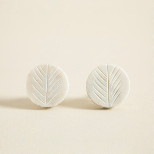 Leaf Knob White