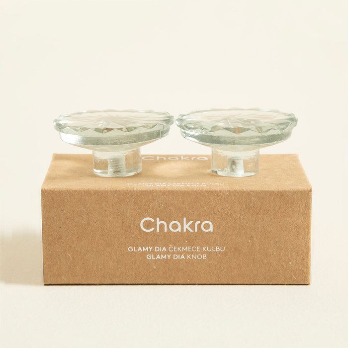 Glamy Dia Knob Transparent