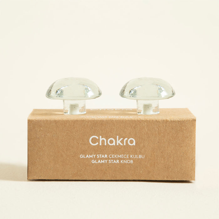 Glamy Star Knob Transparent