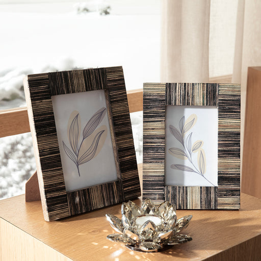 Sanian Photo Frame 18X23 CM Natural/Navy Blue