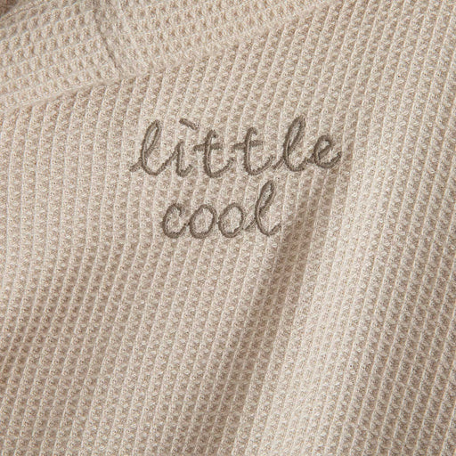 Little Basic Hoodıe Bathrobe Beige