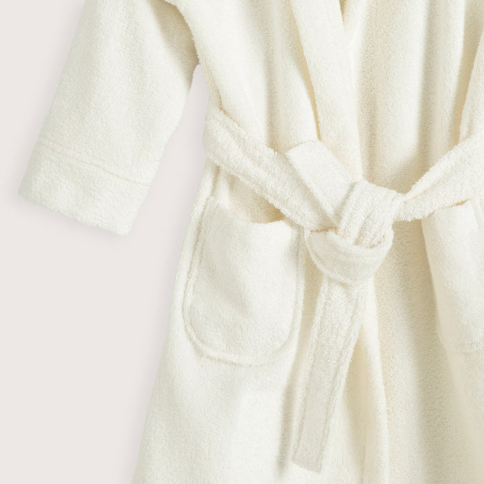 Fox Hoodıe Bathrobe Vanilla