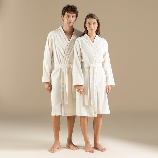 Mardılle Unısex Bathrobe Ecru