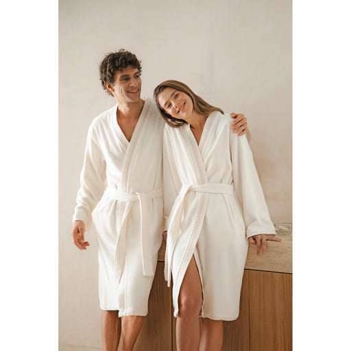 Mardılle Unısex Bathrobe Ecru
