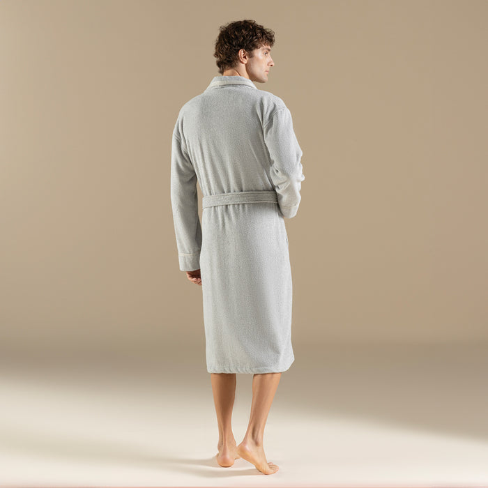 Vissana Unısex Bathrobe Natural/Grey