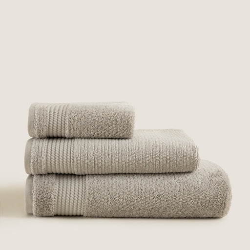 Eva Cotton Towel 30x50 Cm Light Grey