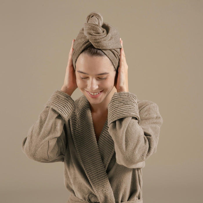 Solid Hair Bonnet Dark Beige