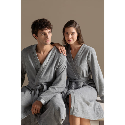 Floss Unisex Bathrobe Light Grey