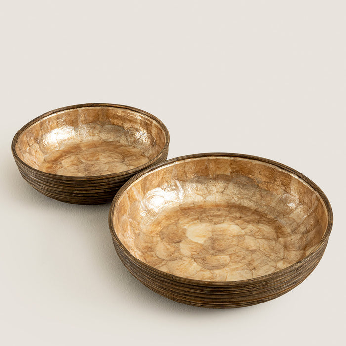 Innoq Round Decorative Bowl 35 Cm Pearl