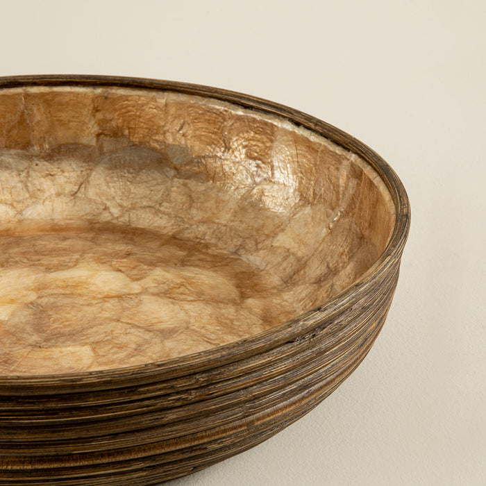 Innoq Round Decorative Bowl 41 Cm Pearl