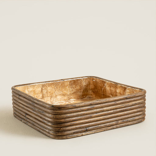 Innoq Square Decorative Tray 34 Cm Pearl