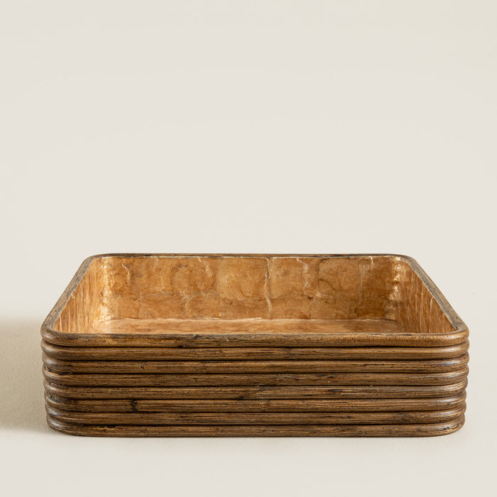 Innoq Square Decorative Tray 34 Cm Pearl