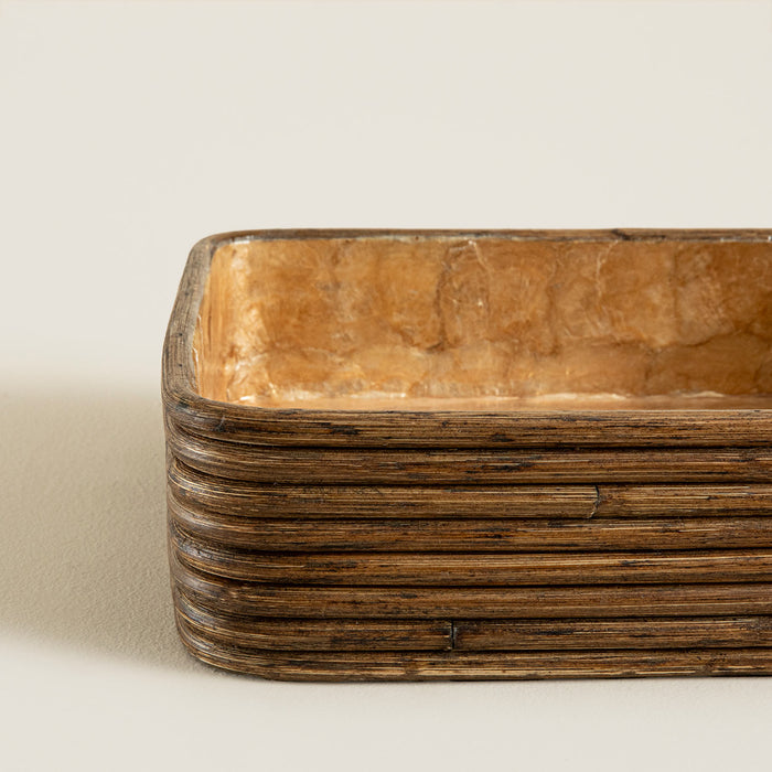 Innoq Square Decorative Tray 34 Cm Pearl