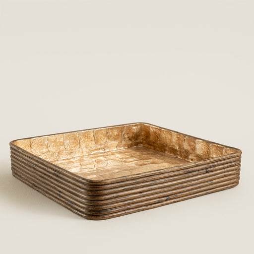 Innoq Square Decorative Tray 42 Cm Pearl