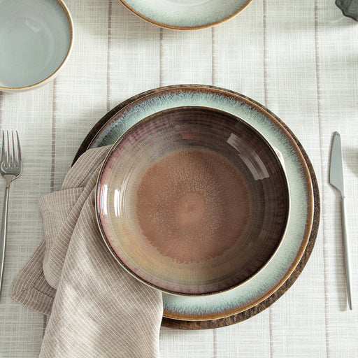 Breab Deep Plate 22 Cm Brown