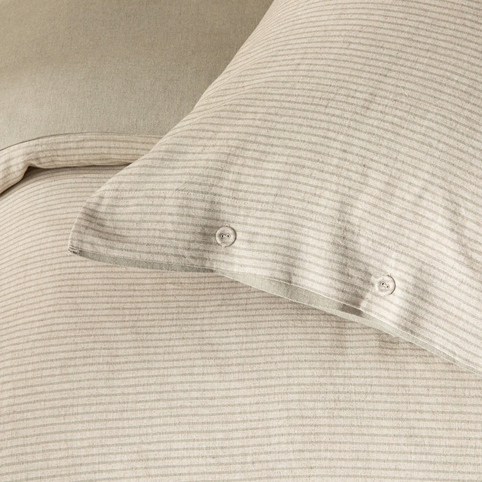 Morıan Duvet Cover Set 220x230 Cm NATURAL/GREEN