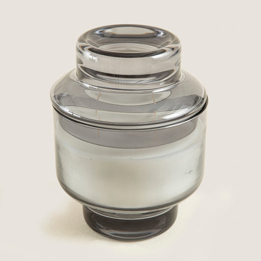 Tawney Glass Candle S Amber