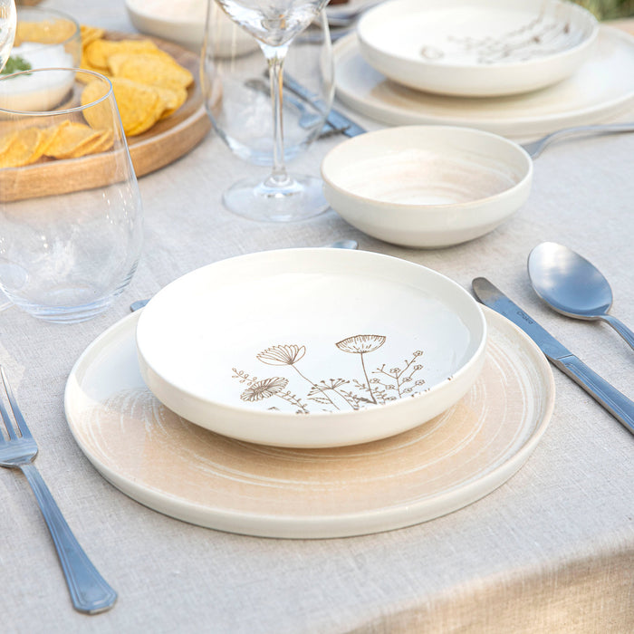 Naturel Nordic Dinner Set Of 24 Pcs Cream