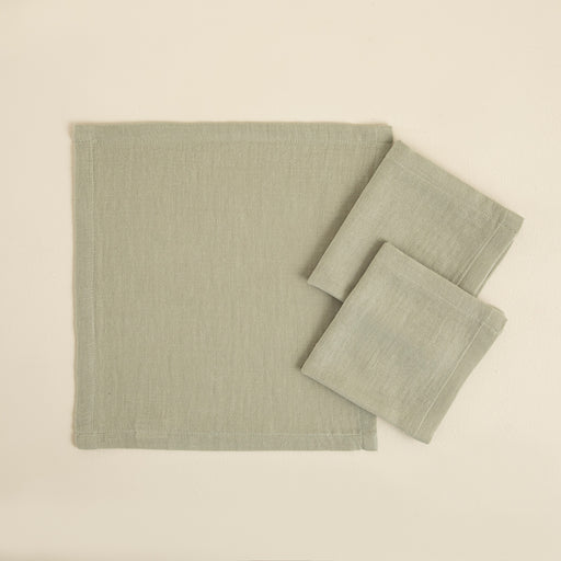 Abella 3-Piece Baby Burp Cloth GREEN