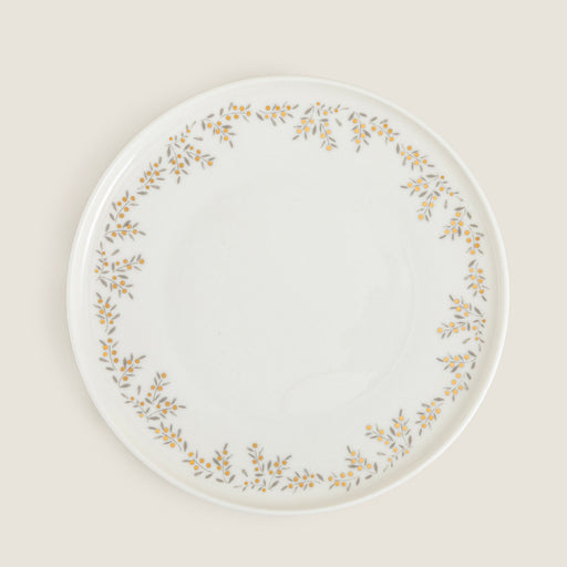 Fiona Christmas Dessert Plate White-Gold