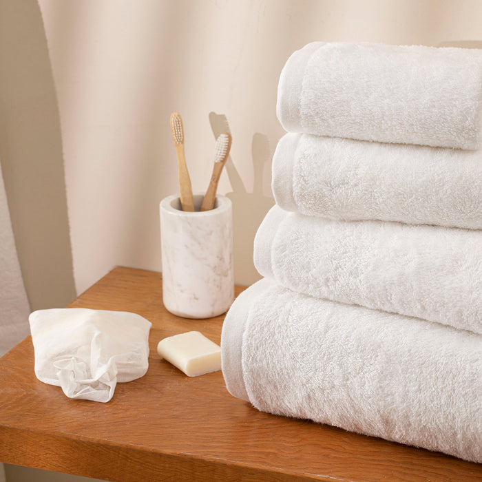 Solid Face Towel 50x90 cm White