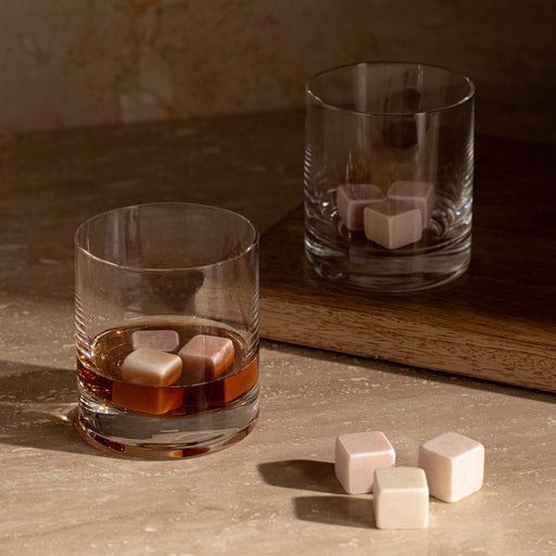 Ice Marble Stone Set for Drink 2 cm Light Pink