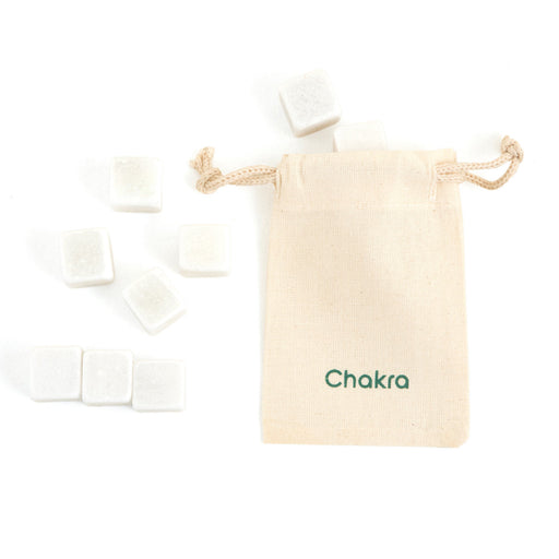 Ice Marble Stone Set for Drink 2 cm White