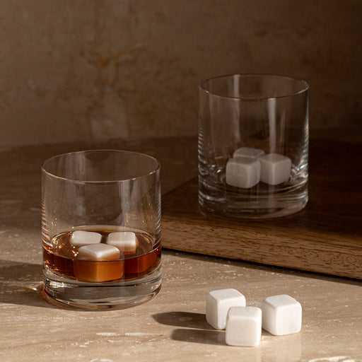 Ice Marble Stone Set for Drink 2 cm White