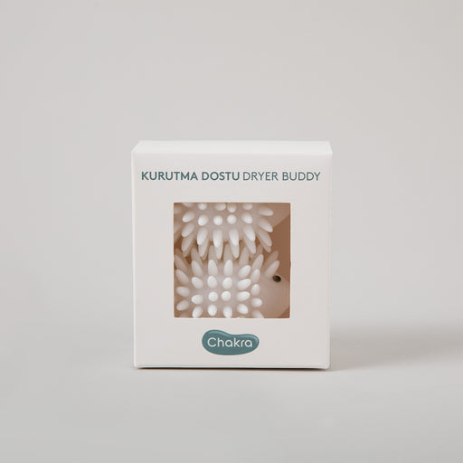 Hedgehog Dryer Ball-Set of Two White