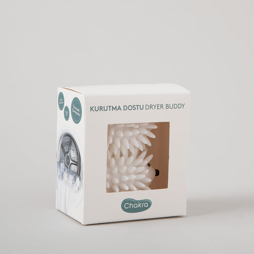 Hedgehog Dryer Ball-Set of Two White