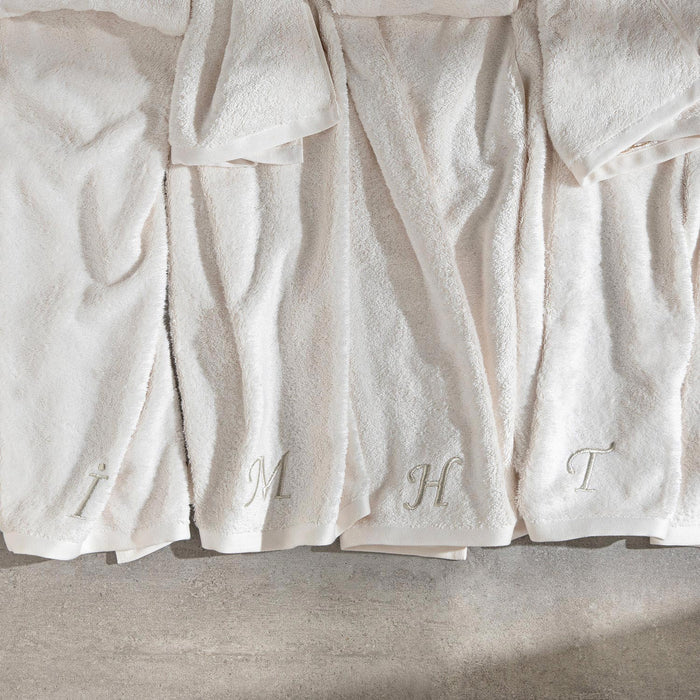 Solid Embroidered Face Towel 50x90 cm(M) Ecru