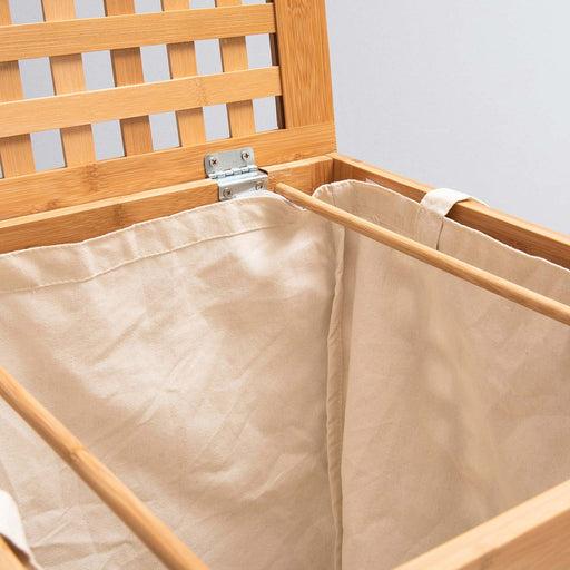 Bamboo Laundry Basket 58x40 cm Natural