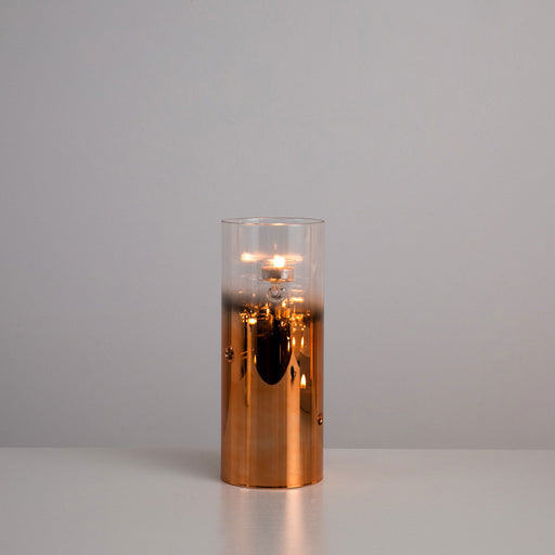 Glass Candle Holder Xl Copper