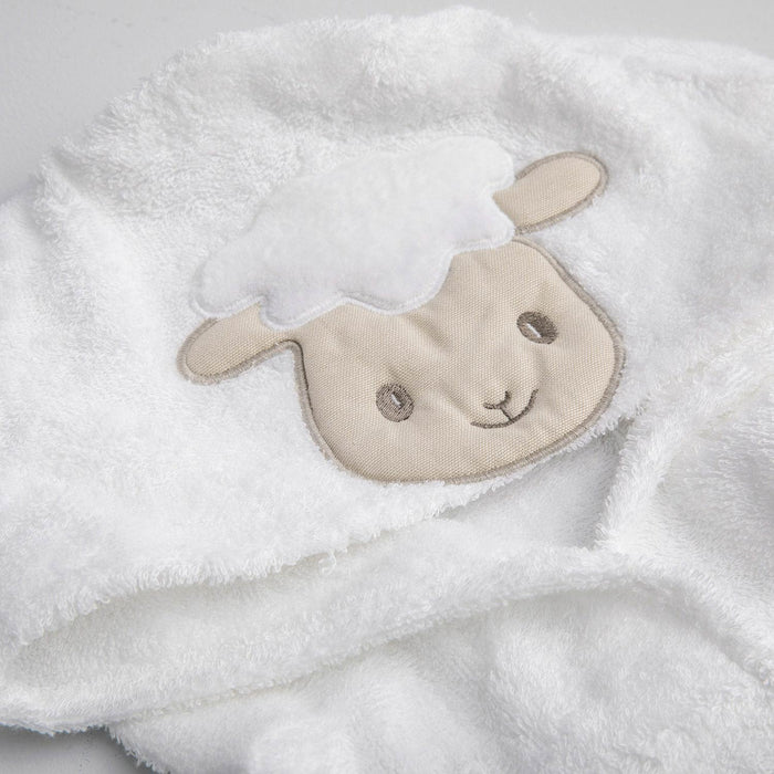 Lamb Bamboo Baby Bathrobe White