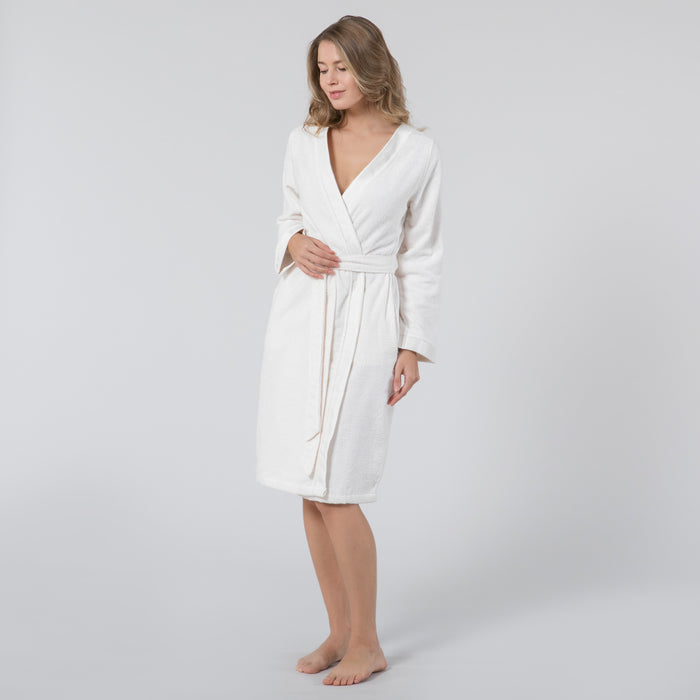 Floss Unisex Bathrobe Ecru